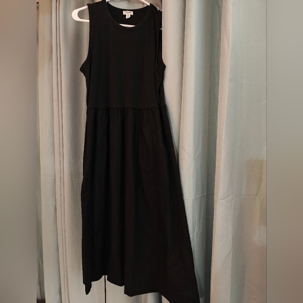 J.Crew Classic Black Tee Dress - Picture 2 of 4